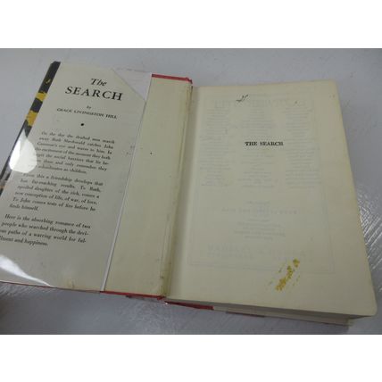 The Search By Grace Livingston Hill 1919 Grosset & Dunlap Hardcover Dust Jacket