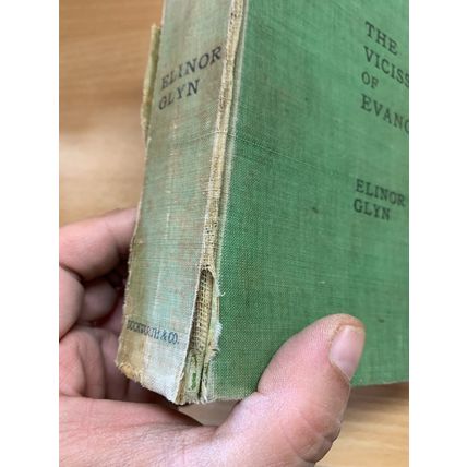 1905 1ST EDITION ELINOR GLYN "THE VICISSITUDES OF EVANGELINE" HARDBACK BOOK (P4)
