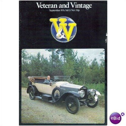 Veteran And Vintage Magazine Vol 21 No 1 SEPT 76