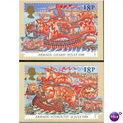 GB PHQ + FDI 1988 - Spanish Armada 400th Anniversary