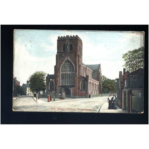 Shropshire SHREWSBURY Abbey Church Postcard by Hartmann