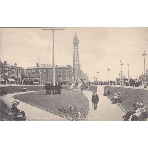 Promenade Gardens Blackpool Lancashire Postcard (LAN71965)