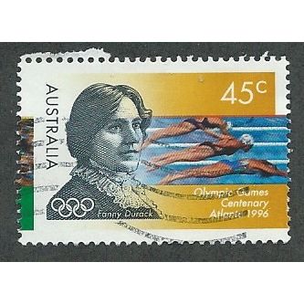AUS 1996 45c 'OLYMPICS -FANNY DURACK' FINE USED (EBID38-907)