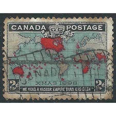 Canada 1898 SG168 2c Blue Christmas (Remainders) Good Used . . ..