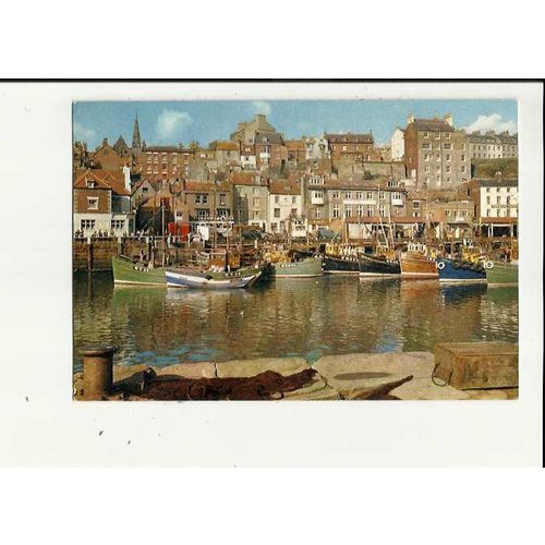 Yorkshire WHITBY Harbour Postcard by J. Arthur Dixon (213)