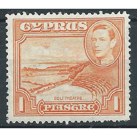 Cyprus 1938 SG154 1pi Orange Mounted Mint ..