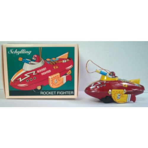 Schylling ' ROCKET FIGHTER ' Christmas ornament ( 1999 )