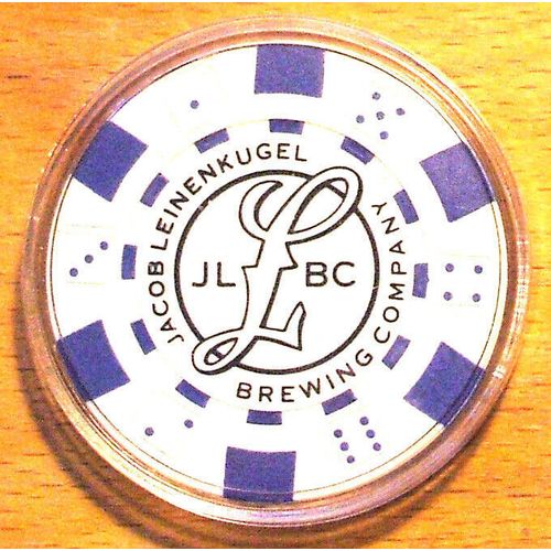 LEINENKUGEL BREWING COMPANY Beer POKER CHIP Golf Ball Marker - White