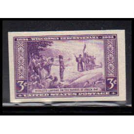 755 3c Wisconsin Very Fine MNH Z1807