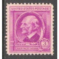 861 3c Ralph Emerson Fine MNH Q7369