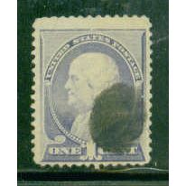Used 212 1c Benjamin Franklin Just Clears M01467