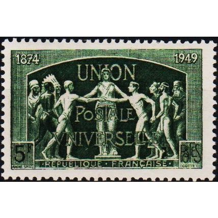 France. 1949 5f S.G.1078 Mounted Mint