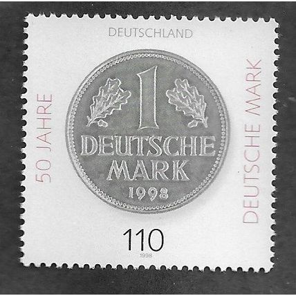 GER 1998 U/M 110pf '50TH ANN OF DEUTSCHE MARK' (EBID78-834)