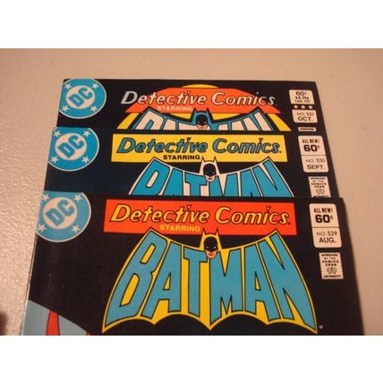 1983, DC Comics, Detective Comics, BATMAN, 5-Comics, #'s 527-531