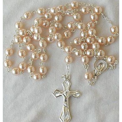 Pink pearls rosary