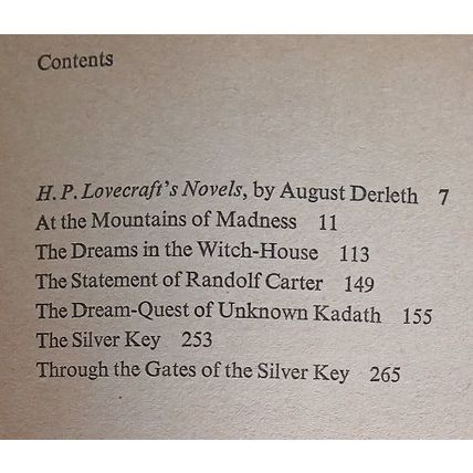 At the Mountains of Madness, H P Lovecraft, UK pb 1970