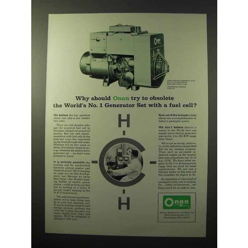 1964 Onan Engine-Generator Ad - Fuel Cell