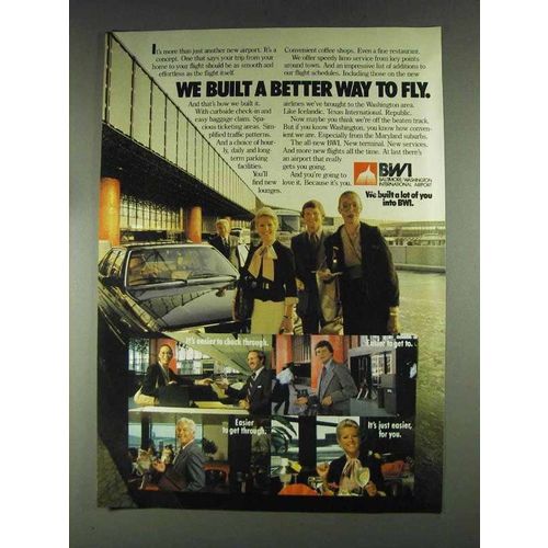 1979 BWI Baltimore Washington International Airport Ad