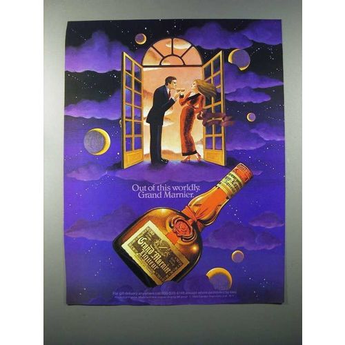 1984 Grand Marnier Liqueur Ad - Out of this Worldly