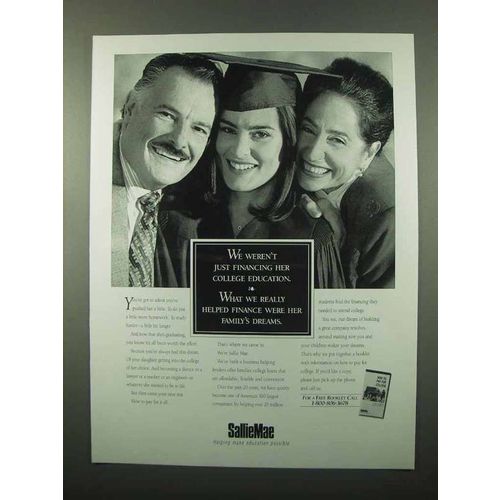 1995 Sallie Mae Ad - Helped Finance Her Dreams