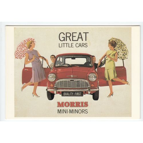 Morris Mini Minors Great Little Cars Modern Postcard BB 620