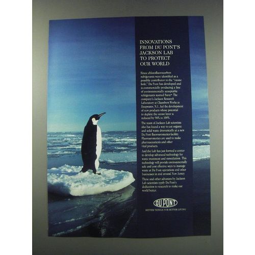 1991 Du Pont Jackson Research Laboratory Ad - To Protect Our World