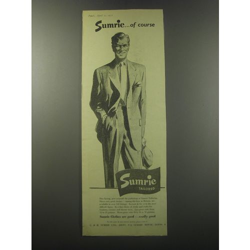 1955 Sumrie Tailored Clothes Ad - Sumrie.. Of course