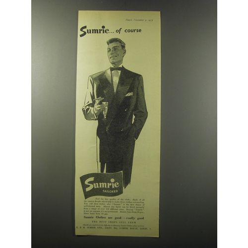 1955 Sumrie Tailored Suits Advertisement - Sumrie.. Of course