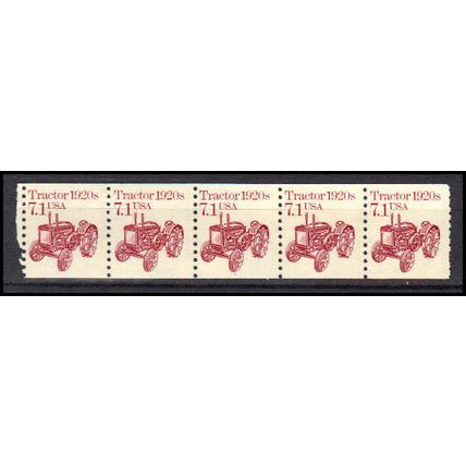 2127 7.1c Tractor Fine MNH Dry Gum PNC 1/5 X0687
