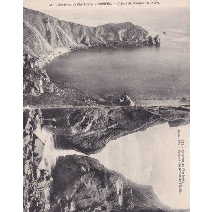 Jobourg Nez Church Cave Sortie 2x French Old Postcard s