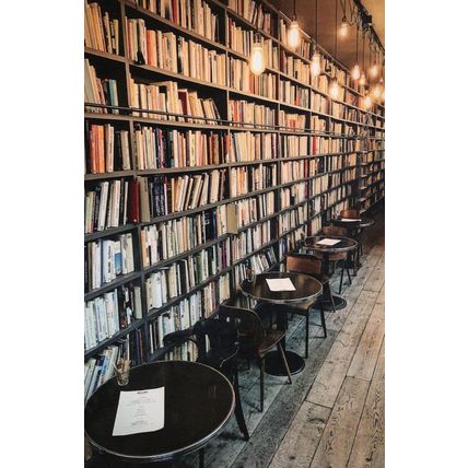 Merci Paris France French Bookstore Book Shop Postcard