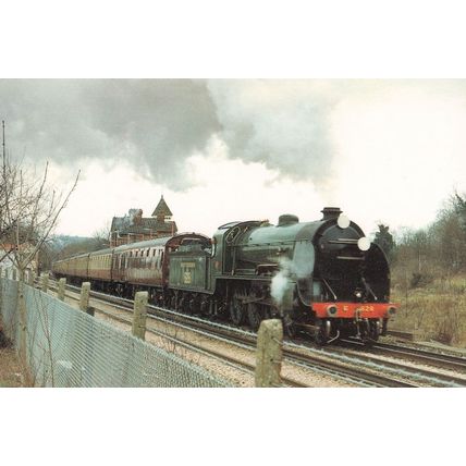 Train 828 LNSW Preservation Society at Leatherhead Station Postcard