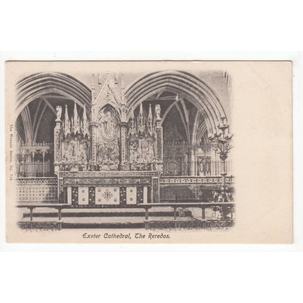 The Reredos Exeter Cathedral Postcard Devon The Wrench Series 735