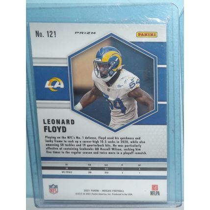 2021 Panini Mosaic LEONARD FLOYD (Rams) Pink Camo #121