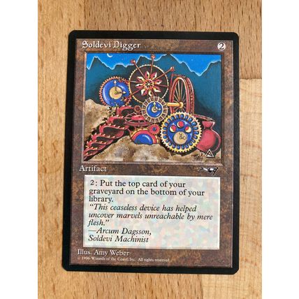 Magic the Gathering MTG CCG: Alliances - Soldevi Digger (A) 1996 WotC