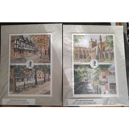 CHESTER - VIEWS OF BY JOHN G KAY - MOUNTED