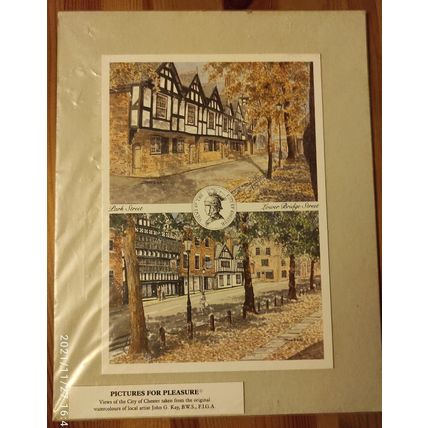 CHESTER - VIEWS OF BY JOHN G KAY - MOUNTED