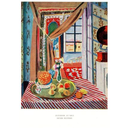Matisse Interior At Nice Painting Postcard