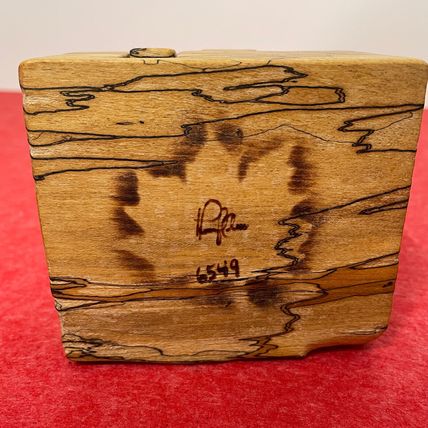 Unique Puzzle Box Handmade Vintage SIGNED Wooden Gift Box Trinket Box