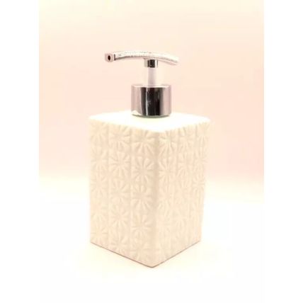 Pale Blue Floral Pattern Soap Dispenser 16.5 CM Gift Home Decor Hygiene