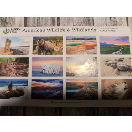 Sierra Club 2024-2025 Wildlife & Wildlands Wall Calendar-NEW-FAST SHIPPING