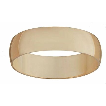 9ct Yellow Gold Patterned Wedding Band size k was £149