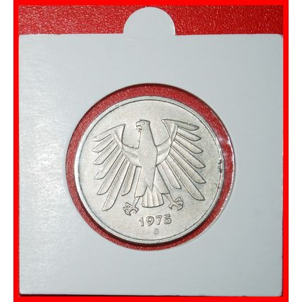 Ⰶ EAGLE 1975-2001:GERMANY★5 MARKS 1975G! BADEN-WUERTTEMBERG★LOW START★NO RESERVE