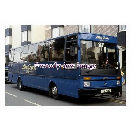 pu0985 - Blue Coach Tours Coach , reg no J47453 at St Helier - print
