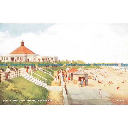 R672052 Aberdeen. Beach and Ballroom. Valentine. Art Colour. Brian Gerald