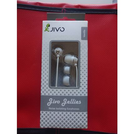 Jivo Jellies - Noise Isolating In Ear Headphones - Vanilla (White)