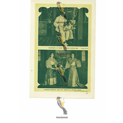 Aguinaldo & Spanish Meztiza Girls In Manila, Book Illustration (Print), c1907