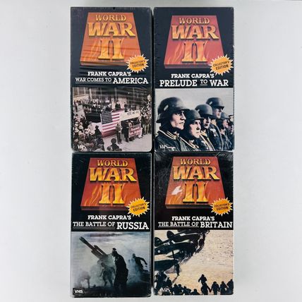 World War II VHS Video 8 Tape Lot #1 WWII