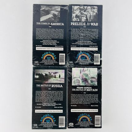 World War II VHS Video 8 Tape Lot #1 WWII