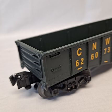 Lionel Lines 626073 C&NW GONDOLA CAR w/Coil Covers O gauge Train 1:48 Scale